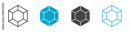 gem icon set illustration logo