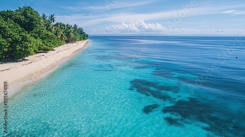 Serene Beach Landscape with Eco-Friendly Appeal