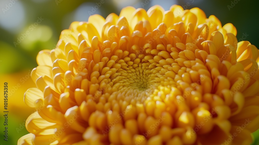 Chrysanthemum yellow flower macro petals blurred background Chrysanthemum yellow flower macro petals blurred background