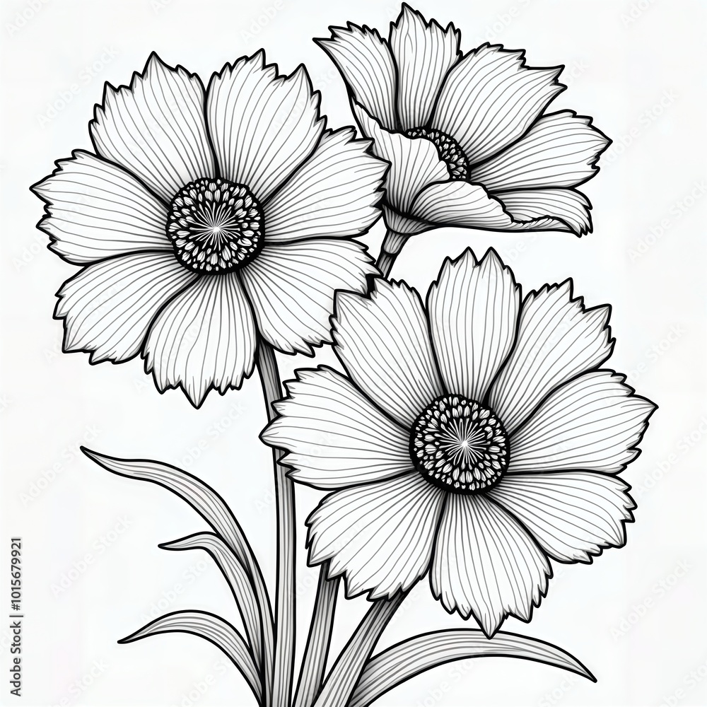 Detailed Flower Illustration