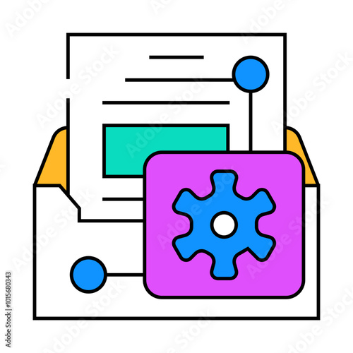 email marketing campaign management line icon vector. email marketing campaign management sign. isolated symbol illustration