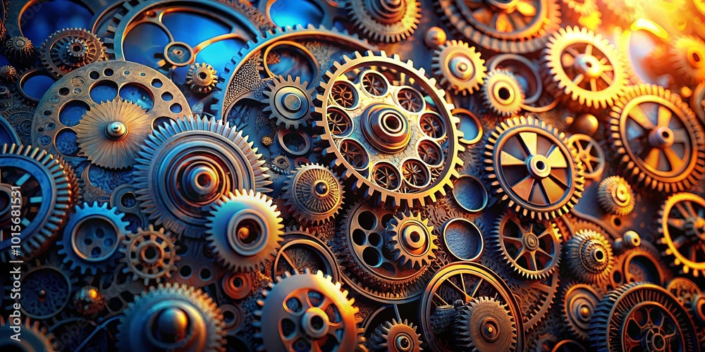 An intricate tapestry of cogs and gears, a symphony of metallic motion, each tooth engaging in a seamless dance of intricate mechanics. An intricate tapestry of cogs and gears, a symphony of metallic motion, each tooth engaging in a seamless dance of intricate mechanics.