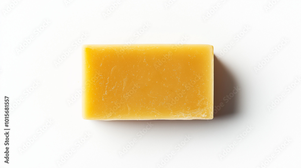 top down view, the image depicts a soap placed in the center of a white background top down view, the image depicts a soap placed in the center of a white background