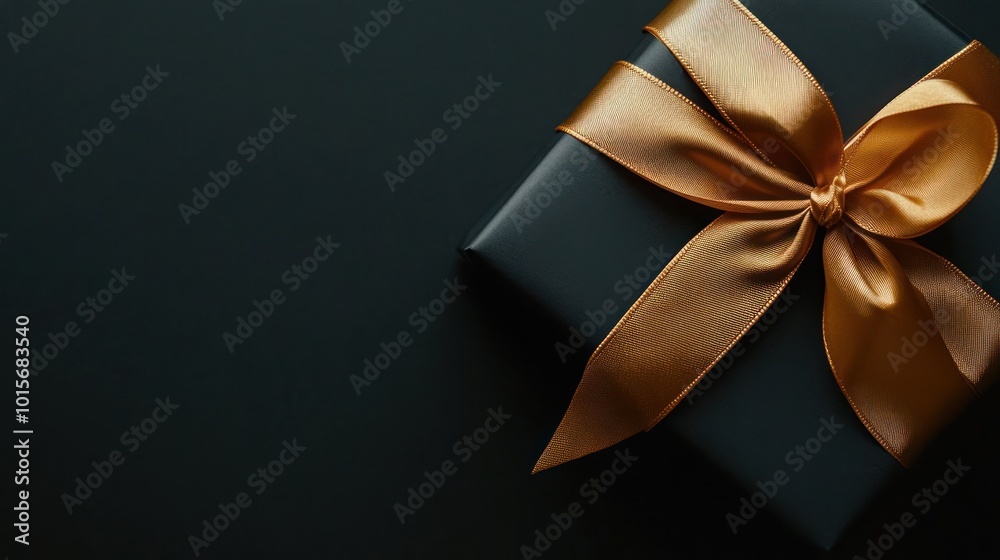 Elegant Gift Box with Golden Ribbon Elegant Gift Box with Golden Ribbon