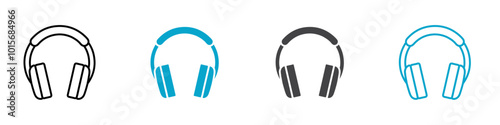 headset icon isolated on white background