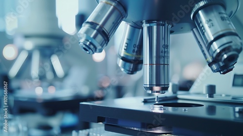 Close-up of scientific instruments and tools in a laboratory setting, showcasing precision and detail, captured with clarity in high definition