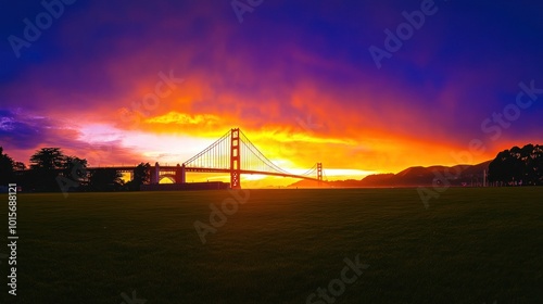 Golden Gate Bridge Sunset