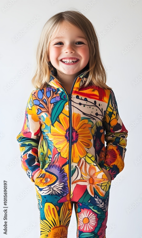 21. A playful children's outfit with bright colors and fun designs