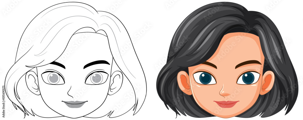 Man and Woman Vector Illustration Man and Woman Vector Illustration