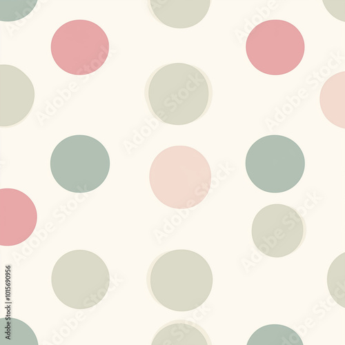 레트로느낌의컬러풀한도트무늬배경ColorfulPolkaDotBackgroundwithRetroVibe