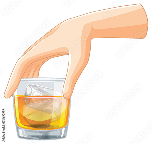 Hand Holding a Whiskey Glass