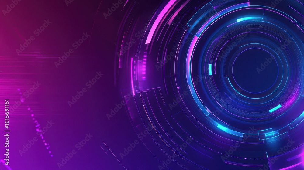 Abstract Neon Circle Design Abstract Neon Circle Design
