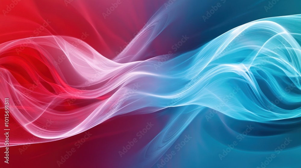 Abstract Red and Blue Swirls Abstract Red and Blue Swirls