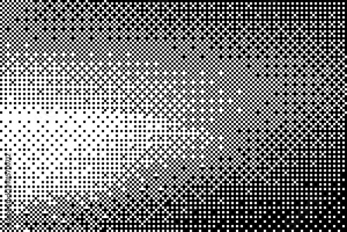 vintage retro bitmap background, Vintage Poster with Halftone Texture and Pixelated Grain, Vintage Halftone Poster with Dot Gradient and Grunge Noise