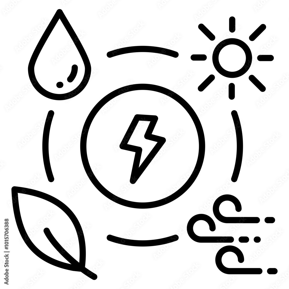 Renewable Resources Icon Element For Design Renewable Resources Icon Element For Design