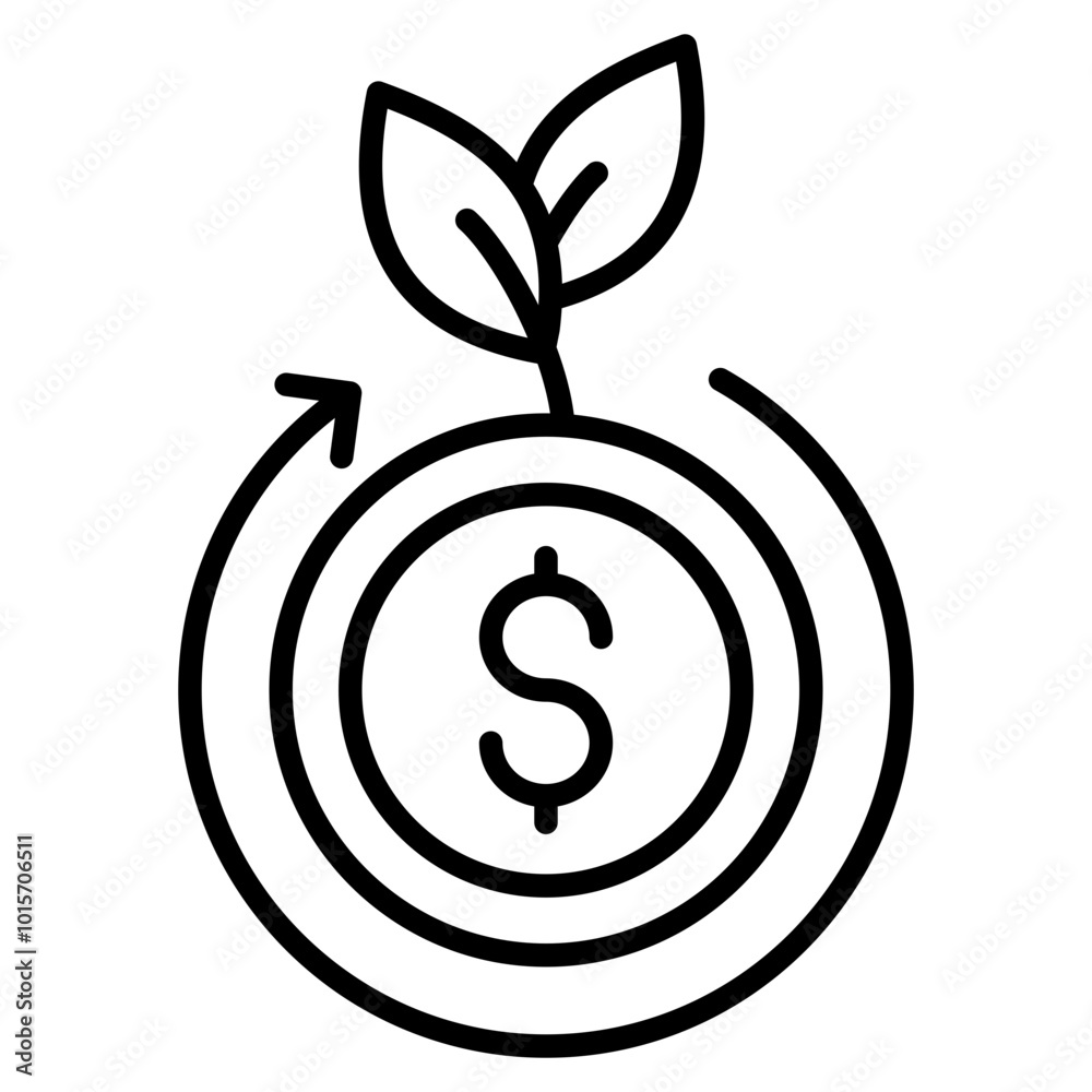 Sustainable Finance Icon Element For Design Sustainable Finance Icon Element For Design
