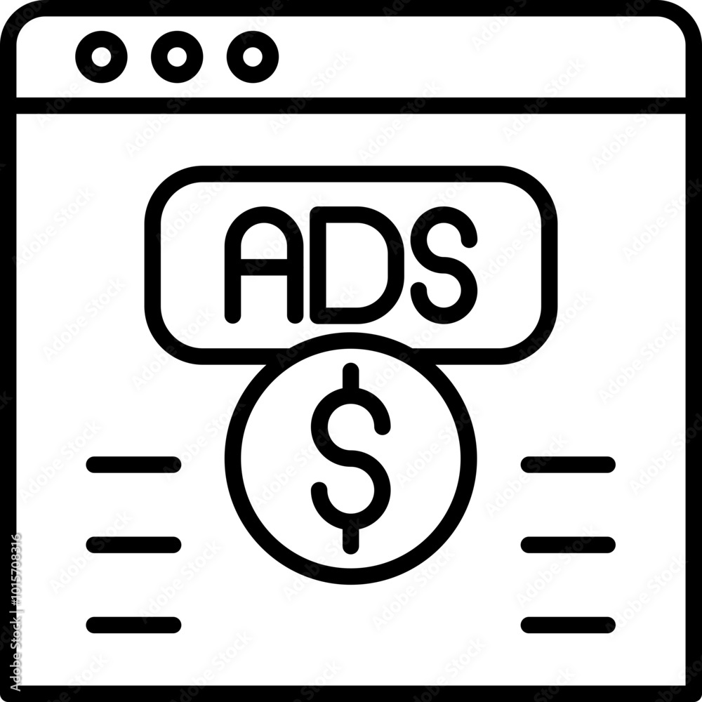 Ad Revenue Icon Ad Revenue Icon