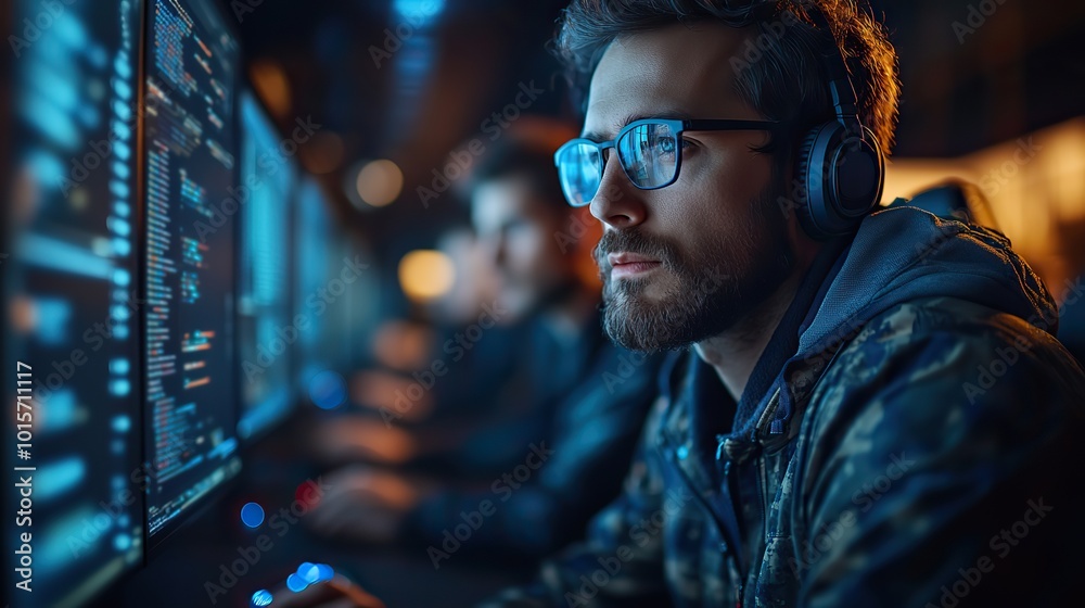 A group of programmers cooperating at an IT company, developing applications and sharing innovative tech ideas. A group of programmers cooperating at an IT company, developing applications and sharing innovative tech ideas.
