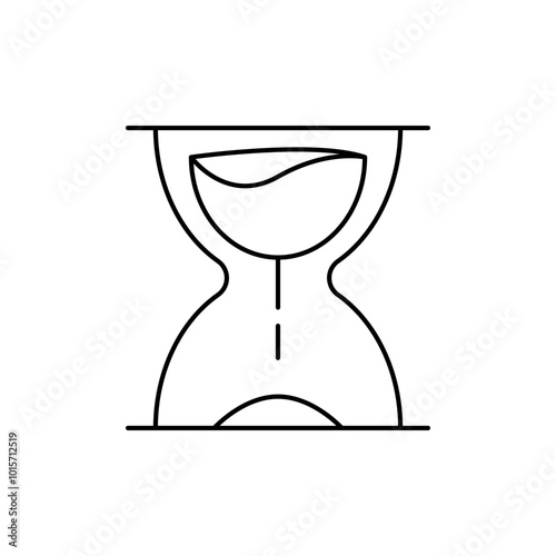 Time icon, classic hourglass icon Objective & Goal icons