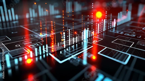 This highlights the intricate design of data patterns and metrics used in advanced analytics applications