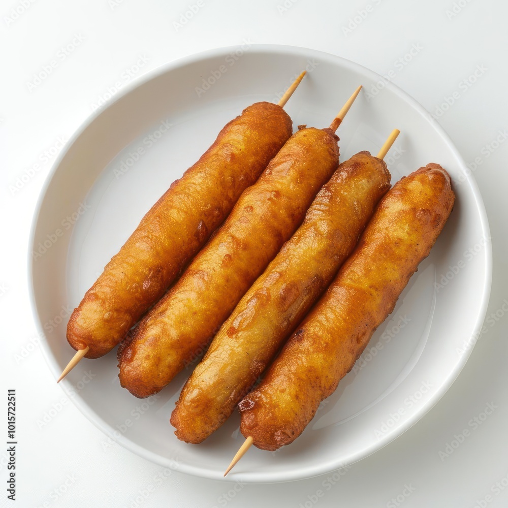 a white plate topped with three fried food items a white plate topped with three fried food items