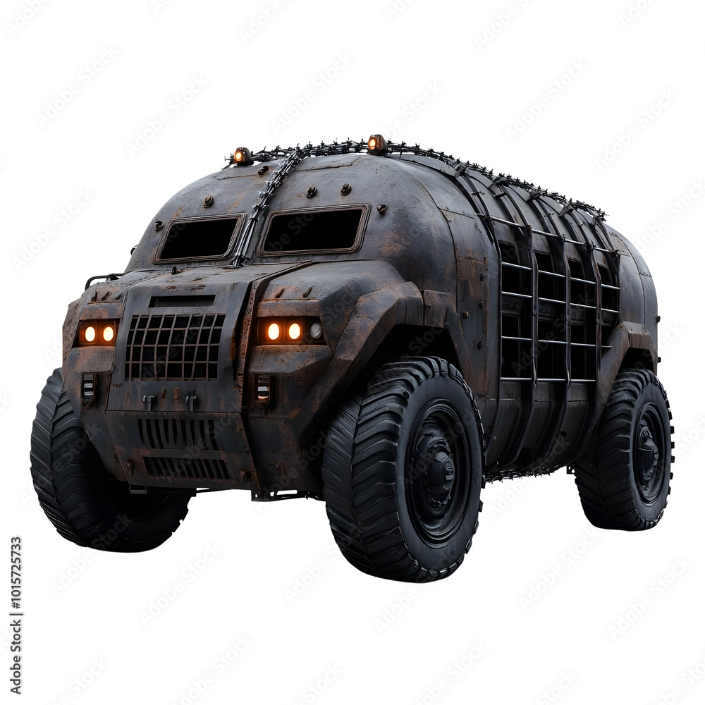 Heavy-duty armored vehicle on a white isolated background. Heavy-duty armored vehicle on a white isolated background.