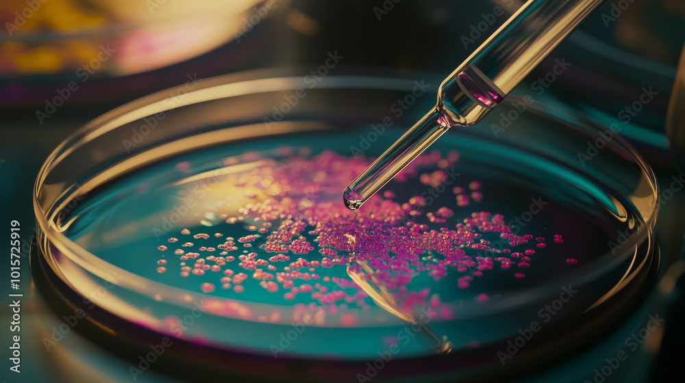 “Cultivating Growth: Bacterial Colonies in Focus”