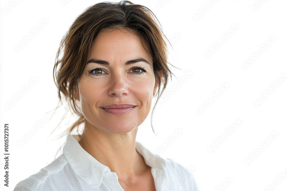 Female teacher wearing glasses, female face close-up Female teacher wearing glasses, female face close-up