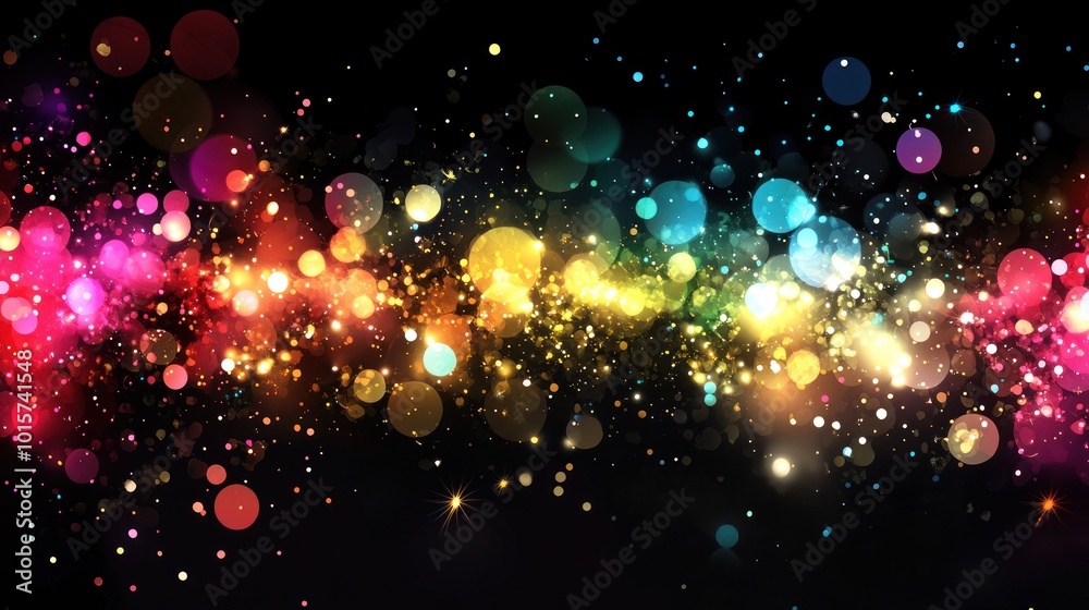 Obraz premium Abstract Rainbow Lights