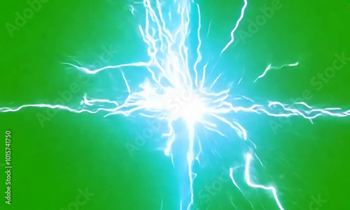 Bright arcs of electricity crackle and weave across the screen