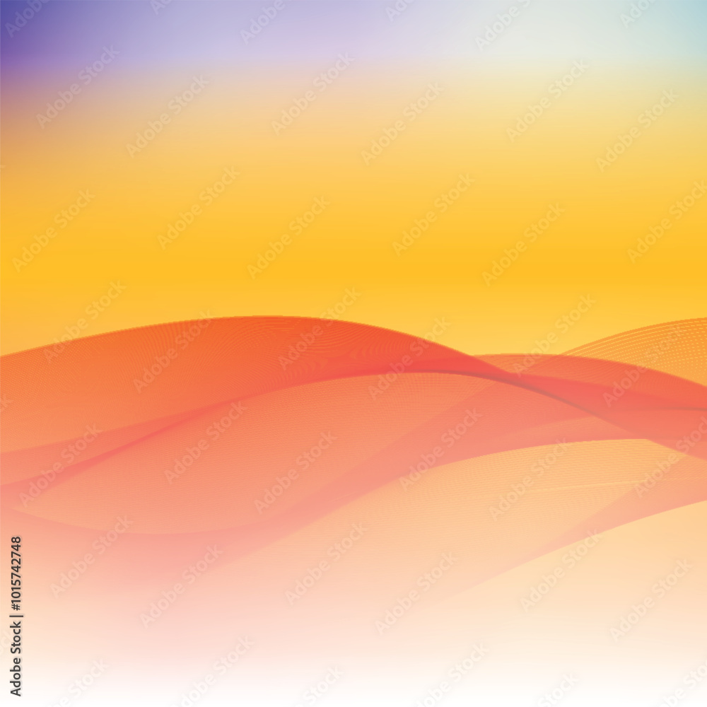 Fototapeta premium Stylish wave soft vector design background