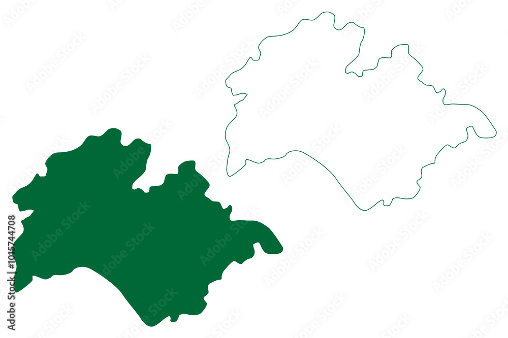 West Karbi Anglong district (Assam State, Republic of India) map vector illustration, scribble sketch West Karbi Anglong map West Karbi Anglong district (Assam State, Republic of India) map vector illustration, scribble sketch West Karbi Anglong map