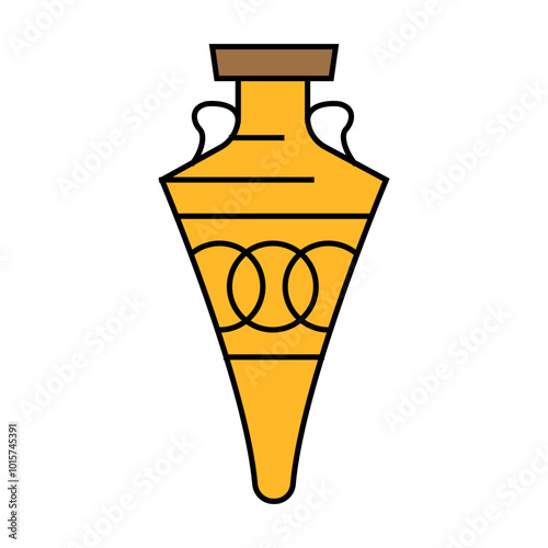 water amphora line icon vector. water amphora sign. isolated symbol illustration