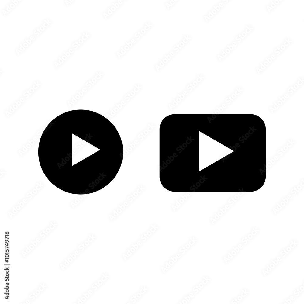 Play button icon, vector simple illustration for web and app..eps Play button icon, vector simple illustration for web and app..eps