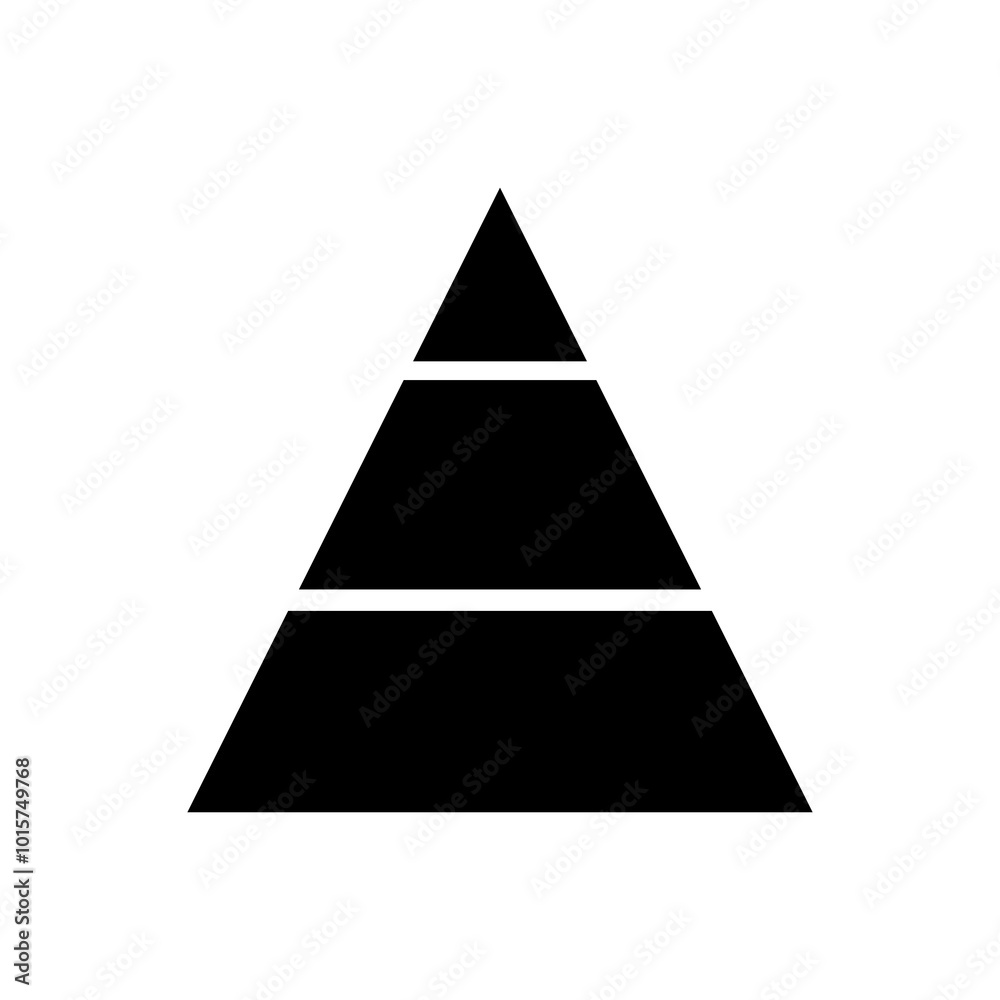 Pyramid chart icon.vector flat black simple illustration for web and app..eps Pyramid chart icon.vector flat black simple illustration for web and app..eps
