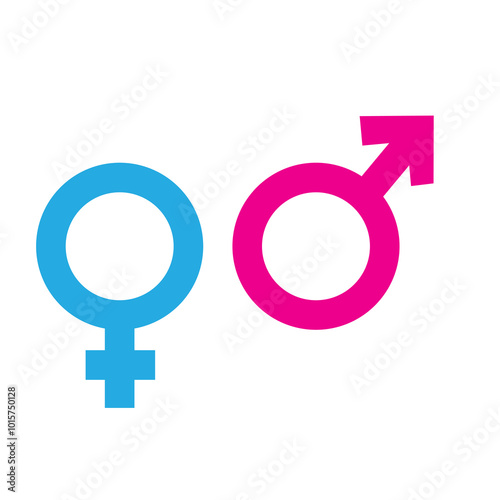 Sex or male vector icons, vector Female symbol. Male sex icon. Gender sign on white,.eps