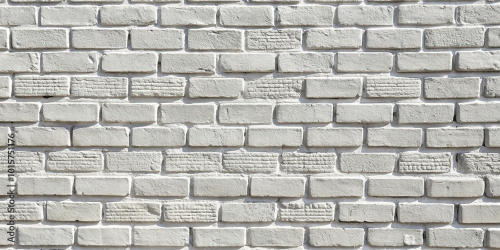 A classic white brick wall with textured bricks, exhibiting a sense of timeless elegance and architectural simplicity. A classic white brick wall with textured bricks, exhibiting a sense of timeless elegance and architectural simplicity.