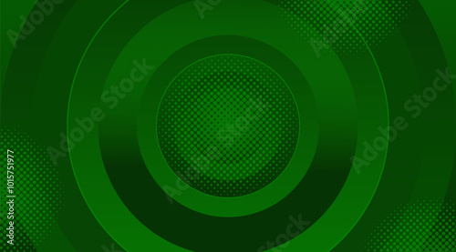 Green modern abstract round background. for banner background design