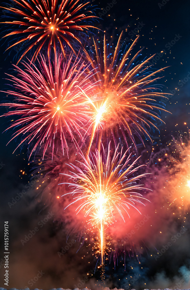 Fototapeta premium fireworks in the sky