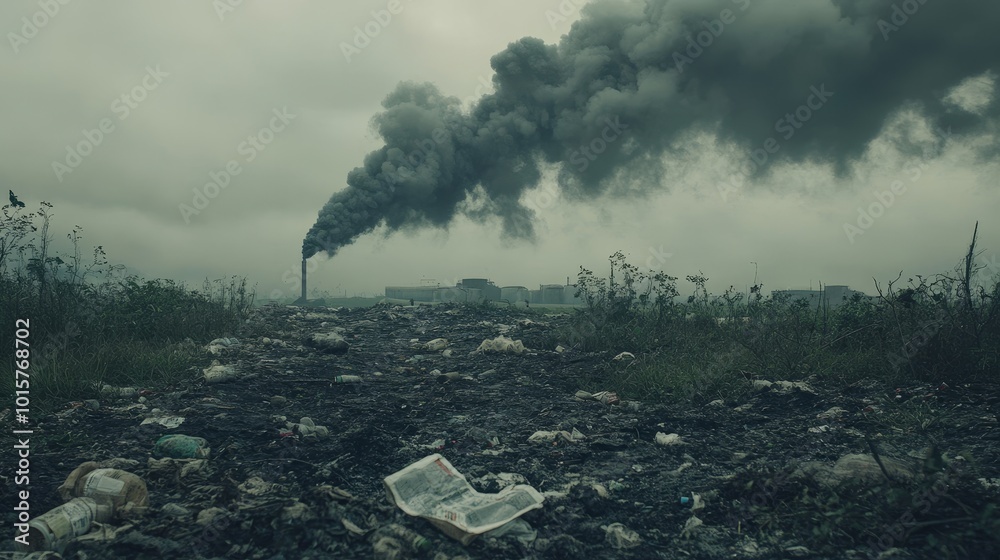 Fototapeta premium Pollution. Environmental issues concept