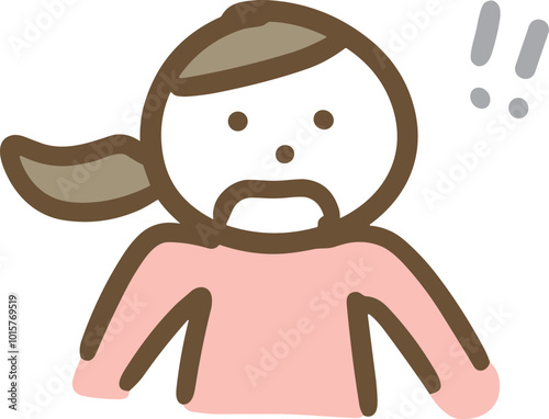 驚いている女性