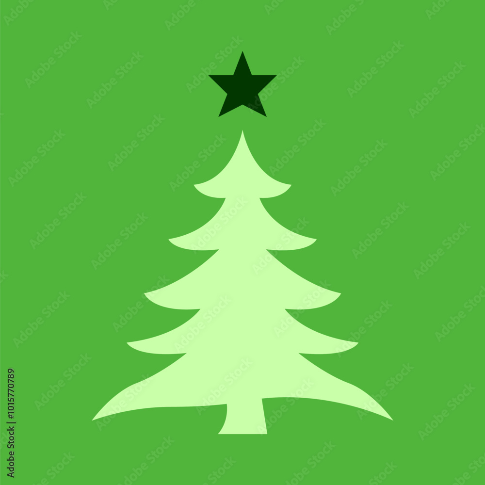 Christmas tree icon design vector template Christmas tree icon design vector template