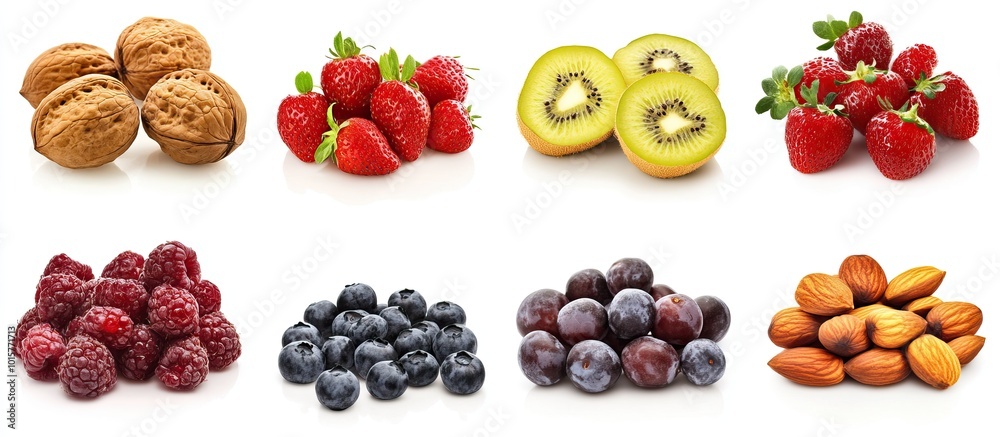 Assortment of Fresh Fruits and Nuts Assortment of Fresh Fruits and Nuts