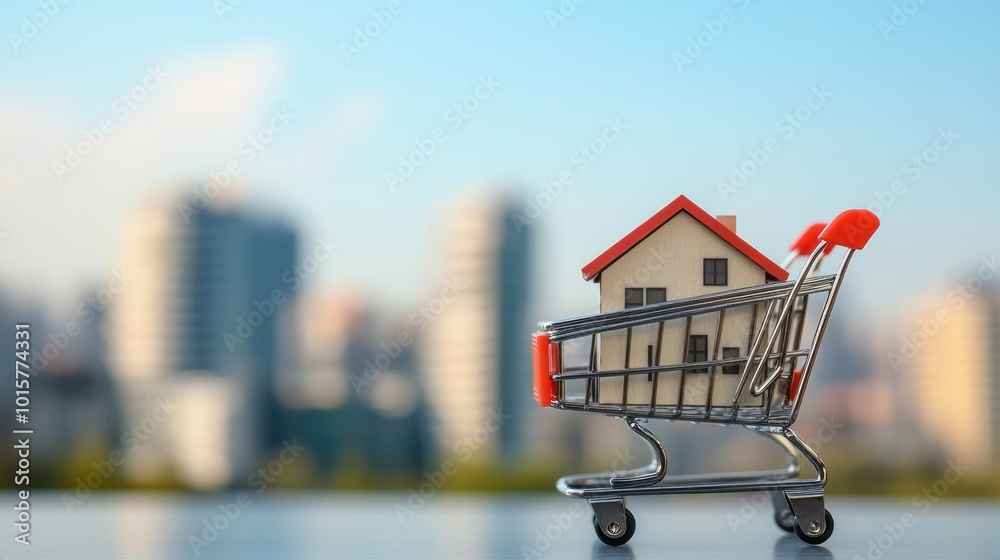 House in a Shopping Cart House in a Shopping Cart