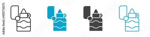 lighter icon isolated vector illustration
