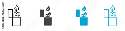 lighter icon isolated vector illustration