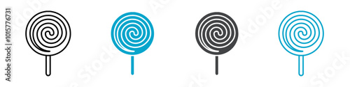 lollipop icon isolated vector illustration