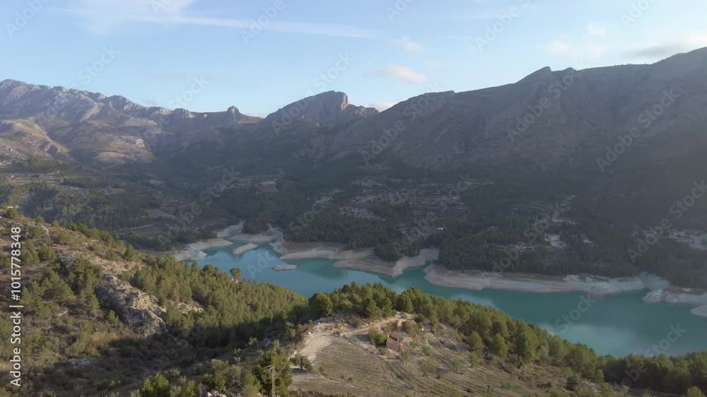 View of the Embalse de Guadalest from Castell de Guadalest View of the Embalse de Guadalest from Castell de Guadalest