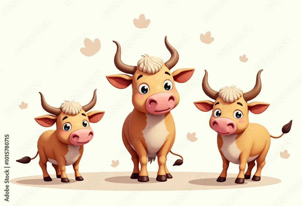 Adorable Vector Cattle Designs: Ideal for Comic Books, Illustrations, and Branding
Adorable Vector Cattle Designs: Ideal for Comic Books, Illustrations, and Branding