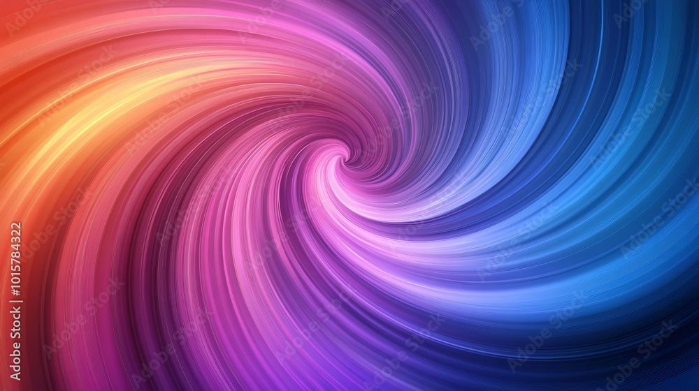 Obraz premium Abstract swirling pattern in vibrant colors of blue, pink, and orange.